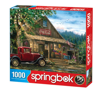 Springbok 1000 Piece Jigsaw Puzzle - Country General Store, Multi, Engineered Wood, Model 33-10900, Made in USA