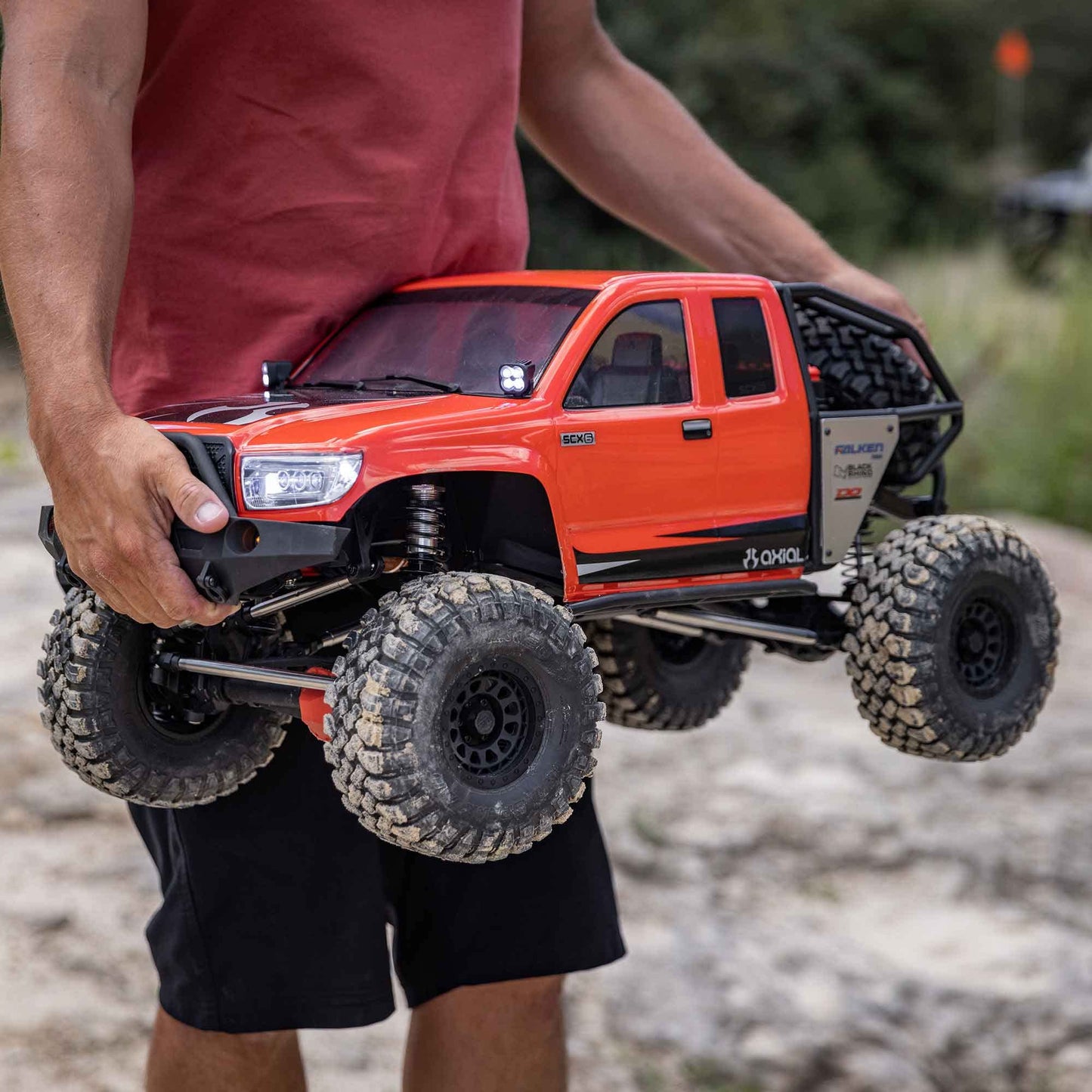 Axial 1/6 SCX6 Trail Honcho 4WD RTR Crawler Truck, Red, 33.6" Size, Model AXI05001, Plastic Material