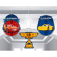 amscan 291763 Cars Wall Decoration Balloon Set