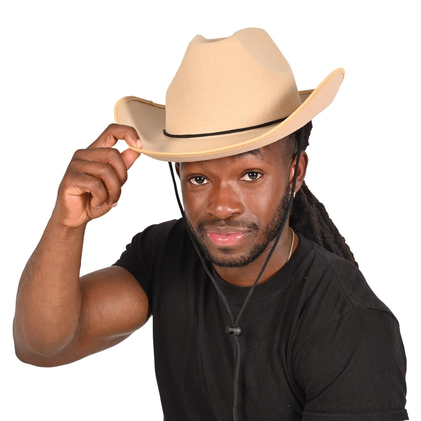 Tan Felt Cowboy Hat