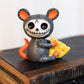 Ebros Gift Small Furry Bones Muenster Mouse Rat Mice With Giant Cheese Skeleton Monster Figurine 3' Tall Collectible Furrybones Skulls Skeletons In Halloween Costume Miniature Macabre Ossuary Statue