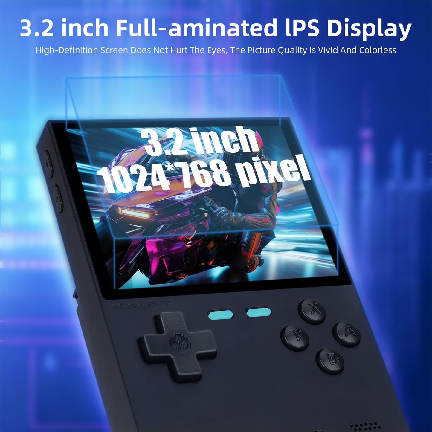 Trimui Brick Retro Handheld Portable Retro Gaming WiFi Multiplayer 159g Lightweight Retro Emulator with RGB Lighting USB-C Fast