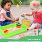 Atmini Sensory Bin Sand Tray With Lid For Toddlers 2 Pcs 15In Portable Sandbox Toy Large Plastic Tray For Kids 3 4 5 6 Fill With