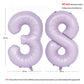 40 In Matte Purple Number Balloons Helium Foil Mylar Balloon Birthday Party Banquet Decoration Digital 38