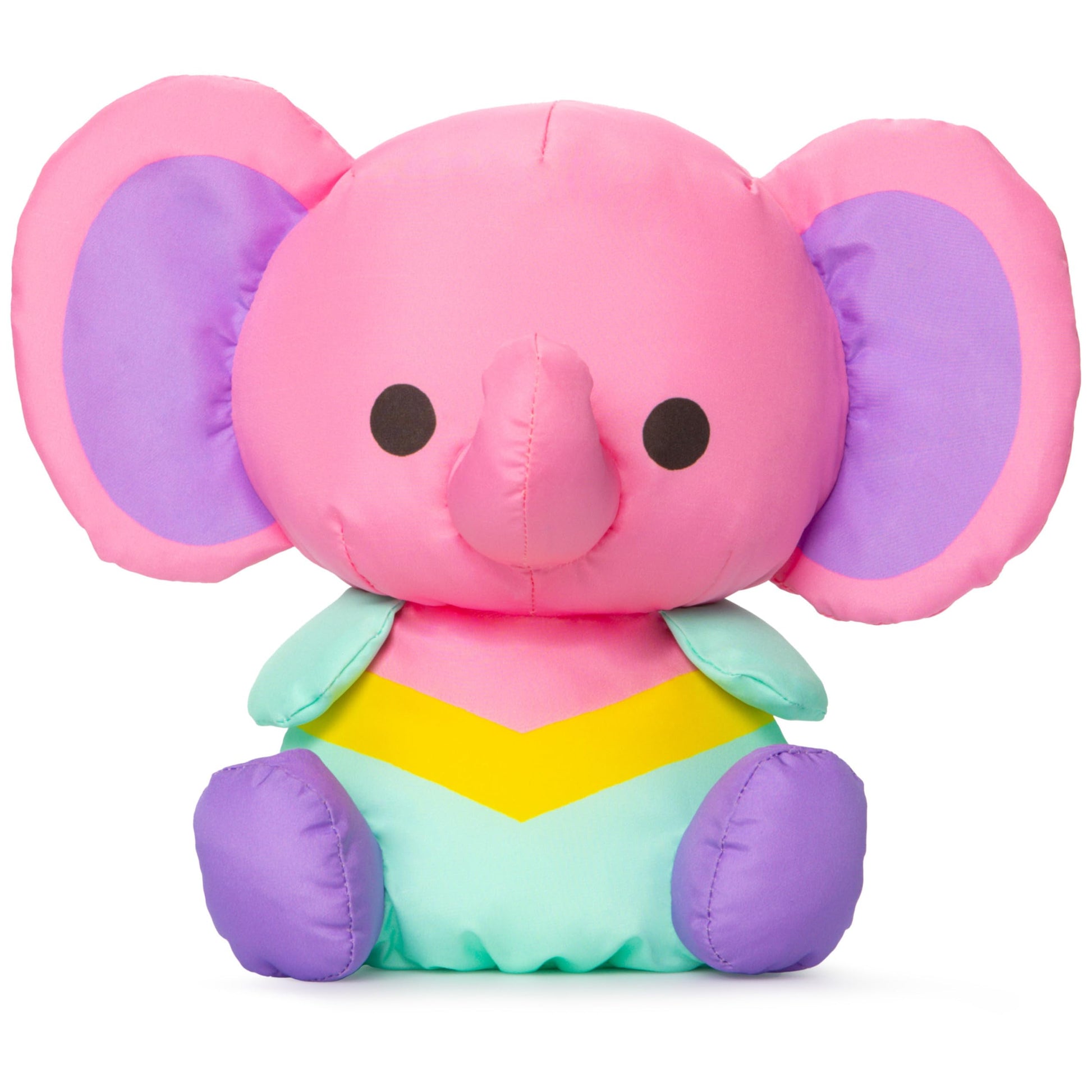Swisheez Slater Elephant Stuffed Animal, Retro Inspired Plush Toys for Ages 3 and Up, Pink, 7   