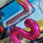 32 Inch Pink Number 2 Balloons Foil Ballon Digital Birthday Party Decoration Supplies (Pink Number 2 Balloon)
