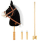 Muove 36'' Plush Horse Riding Stick , Handsewn Head, Sturdy Wood Stick, Plus Neighing & Clip-Clop Sounds