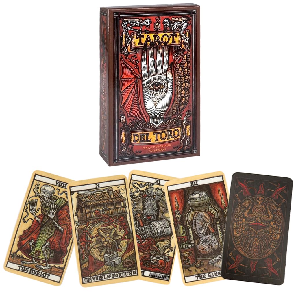Patpat Tarot Card Deck With Guidebook, Dark Fantasy Artwork