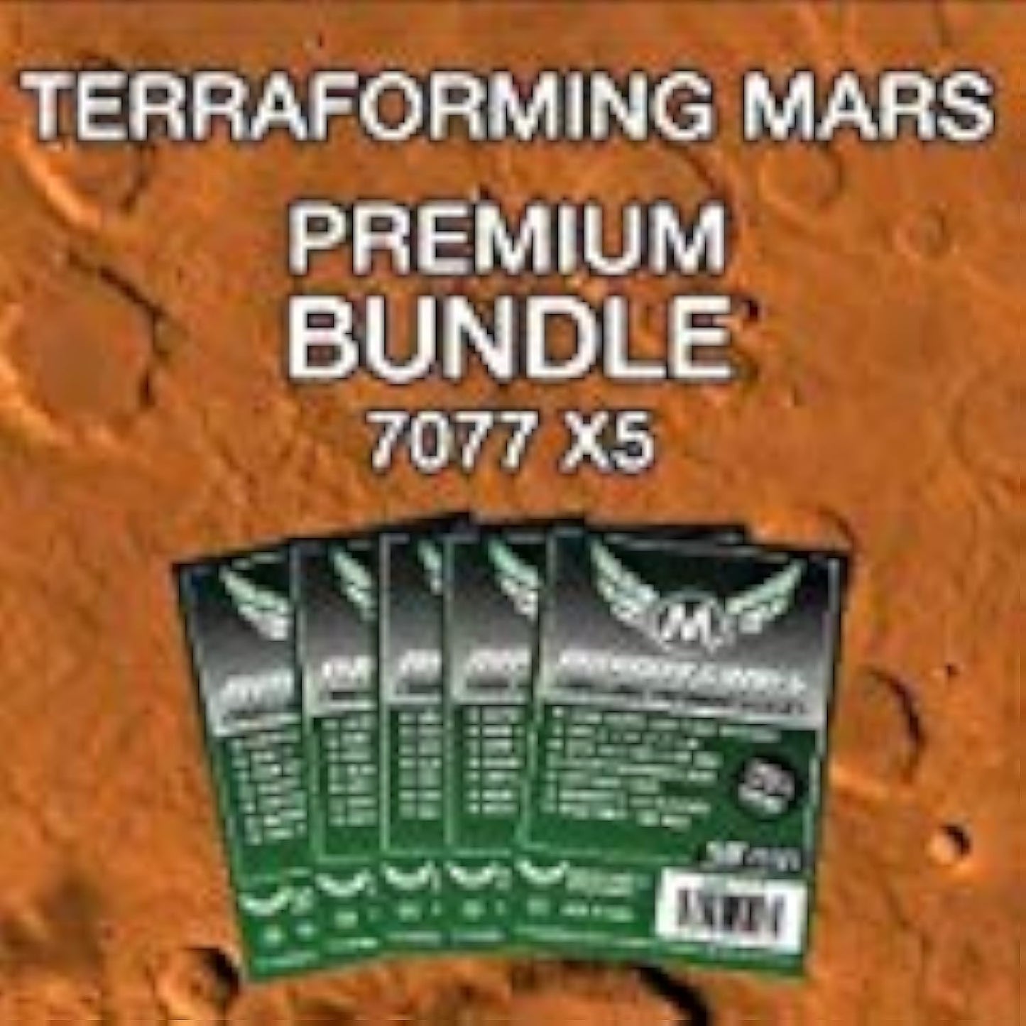 Mayday Games Terraforming Mars Premium Card Sleeve Bundle - White Polypropylene Protection