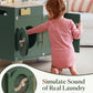 Robotime Play Kitchen Set- Wooden Toy Washing Machine, Kids Washer And Dryer For Kids Kitchen Playset With Realist Sound/Iron, P