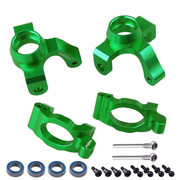 HobbyPark Aluminum Caster Blocks (c-hubs) & Steering Block Front Knuckles for Traxxas 1/18 LaTrax Teton Desert Prerunner Rally,