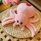 Joson 10 Inch Halloween Cartoon Spider Plush Toy, Cute Spider Plush Toy, Boys Girls Bedroom Party Decoration (Pink)