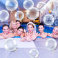 50 Pcs Clear Bubble Bobo Balloons Burbuja Transparent Clear Balloons For Christmas Wedding Birthday Indoor Outdoor Party Decoration(8 Inch, 10 Inch, 12 Inch)