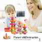 Oessuf Stacking Rocks 26Pcs Stacking Blocks Balancing Stacking Stones Wooden Building Toys Wood Stone Stacking Game For Toddler Sorting Preschool Educational Montessori Stacking Rocks For Kids