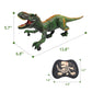 Remote Control Dinosaur Toys for Kids 3-5  5-7  8-12  10-12  Electronic RC T Rex Dino Robot Toy for Boys  Top Christmas & Birthday Gifts for 6 7 8 9 10 11 & 12 Year Old Boys (Color: Green)