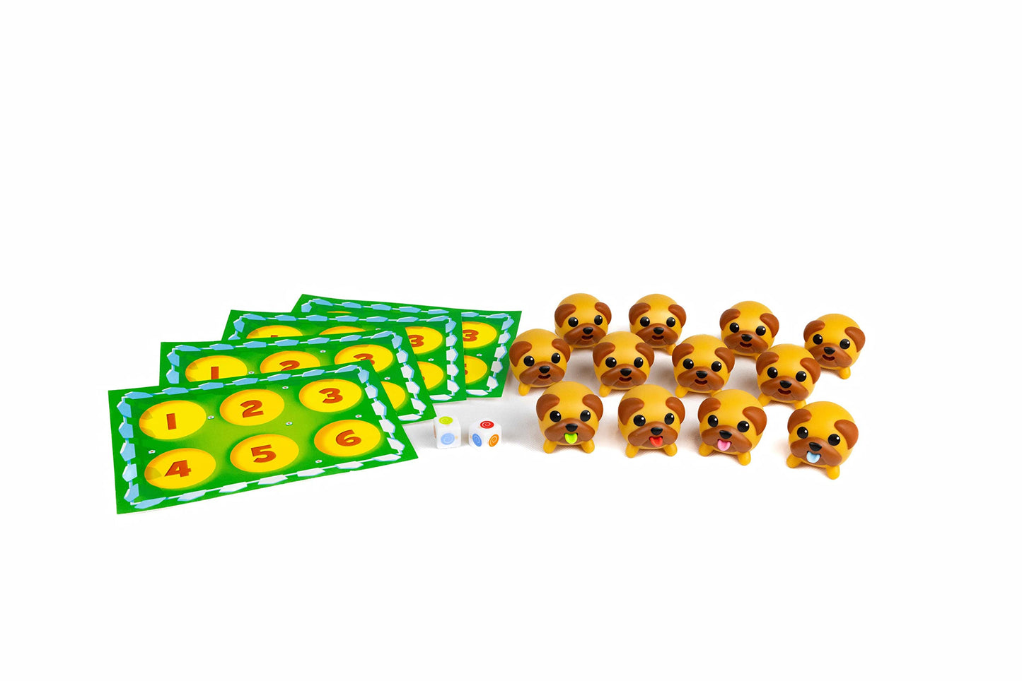 Blue Orange Tongues Out! Educational Puppy Fidget Game - 2-4 Players, Ages 4+, Orange, Plastic, Model 09046