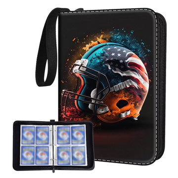 Bebomne Football Card Binder Holder 480 Pockets with 60 Removable Sleeves  Portable Sports Trading Standard Sized Cards Binder Album Collector Organizer Protectors with Zipper Waterproof