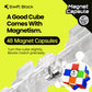 Swift Block 355S Magnetic 3x3 Speed Cube  48 Magnets Classic Magic Cube Original Stickerless Fast Smooth Great Corner-Cutting Solving Puzzle Game Brain Toy for Kids and mature-themed