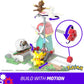 MEGA Pokémon Building Toys Set - Countryside Windmill, 240 Pieces, Motion, 3 Poseable Figures, Multicolor, Model HKT21