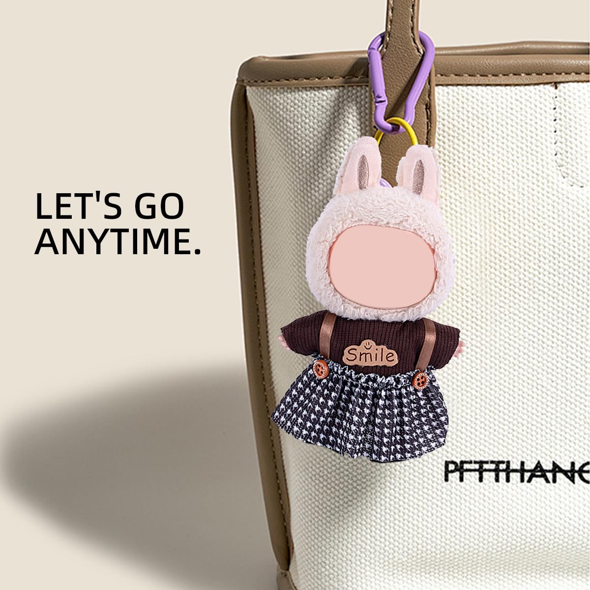 17cm Doll Clothes Set  enhanced Jeans & Knitted Sweater Outfit for 17cm 15cm Dolls  Cute Dress Up Fashion  No Doll Included (Smile  17cm/15cm)