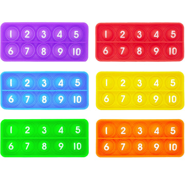 Anemeeoke Ten Frame Pop Board, Fidgets For Classroom, Quiet Sensory Toys Bubble Poppers, Pop For Counting Math, Focus Tools For
