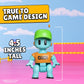 Stumble Guys Series 2 | Articulated Action Figure - 4.5 Collectible Toy | 1-Pack Window Display Box with Hidden Stickers | 4 Unique Characters to Collect (Robot Guy)