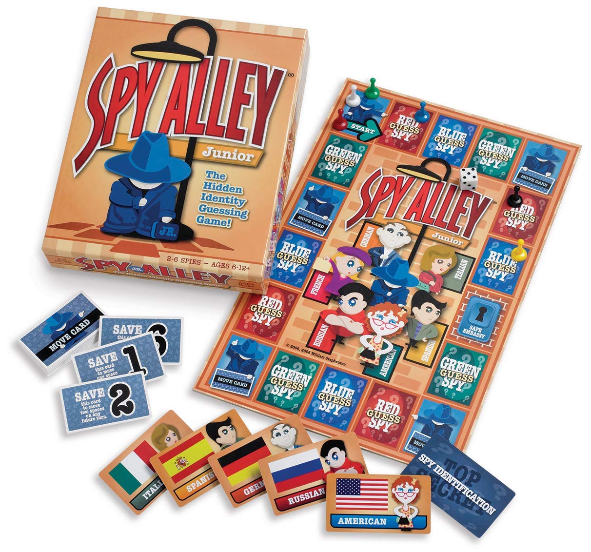 Spy Alley Junior Board Game - Guessing Game For Kids - Light Strategy - Best Of Early Gamers.
