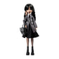 Monster High Wednesday Doll - Collectible Addams Family Figure with Accessories, Black Nevermore Academy Uniform, Model HXJ04
