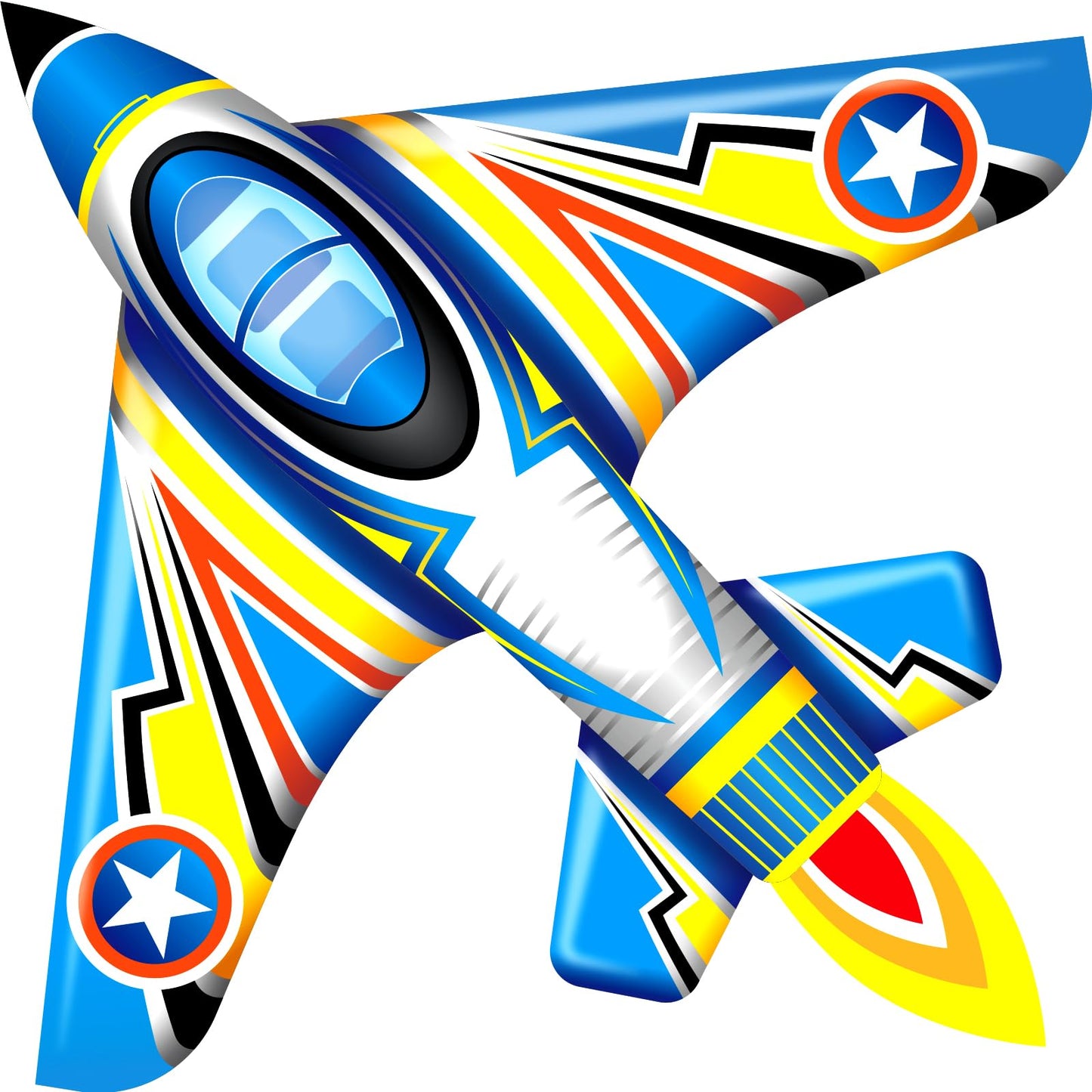 Sgftre Airplane Kite For Kids And Adults, Easy To Fly With Durable Fiberglass Frame, Outdoor Fun Sports Plane Kite With Handle A