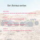 Mesimsple Alloy Steering Bellcrank Set ARA340153 for Arrma 1/5 Kraton 8S BLX Steering Saver & Outcast EXB Servo Saver Upgrade Pa