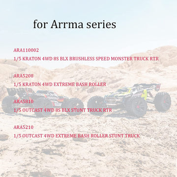 Mesimsple Alloy Steering Bellcrank Set ARA340153 for Arrma 1/5 Kraton 8S BLX Steering Saver & Outcast EXB Servo Saver Upgrade Pa