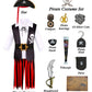 Miulruma Halloween Pirate Costume Kids Boys Pirate Role Play Dress Up With Accessories Birthday Party Gifts Ma038M