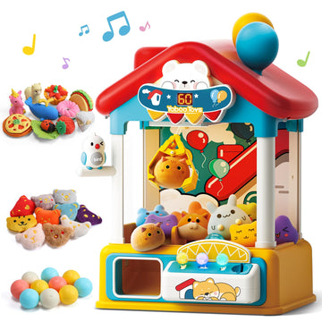 Skirfy Large Claw Machine for Kids with Prizes -19'' Bear Claw Machine, Kids Toy, Perfect for Parties, Mini Vending Arcade Game,