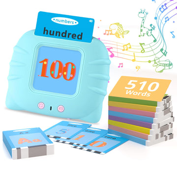 Toddler Talking Flash Cards With 510 Sight Words,Abc-123 Learning Toys For Ages 2-4,Autism Sensory Toys For Kids,Speech Therapy,Montessori Educational Toys Gifts For Age 1 2 3 4 5 Years Old Boys Girls
