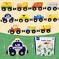 Montessori Toys For Toddler Age 1-3, Toddler Toy Wooden Magnetic Traffic Train Set With Playmat/Storage Bag For Baby Boy, Birthd
