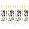12pcs Cow Candles, Cow Print Cake Topper Birthday Party Candles Cake Decorations Baby Shower Birthday Farm Animal Theme for Girl
