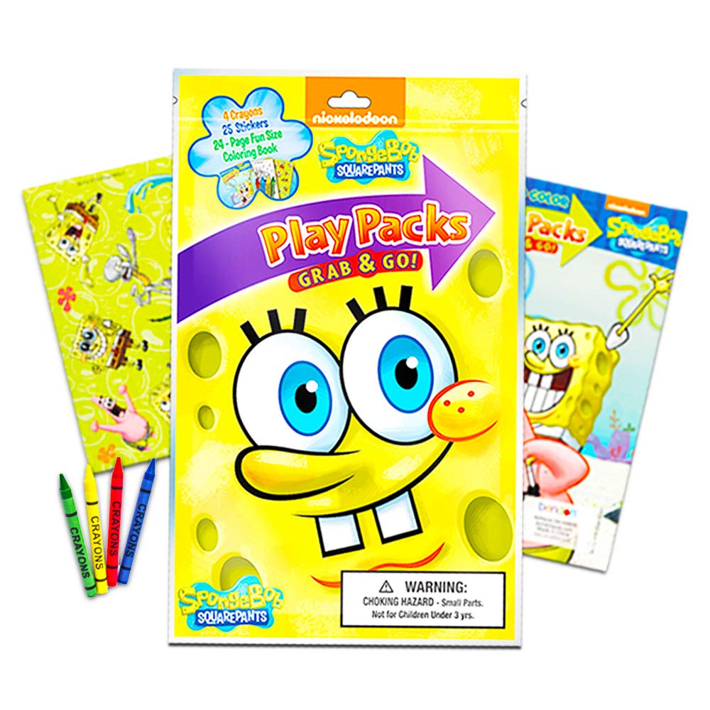 SpongeBob SquarePants Coloring and Activity Book Set with Stickers (2 Books and Play Pack)
