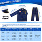 Qivbicy Police Costume for Kids - 11PCS Police Uniform Set, Navy Blue, S: 3-5Y, Nylon Material, Ideal for Role Play and Halloween