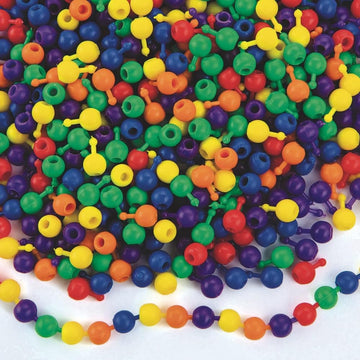 S&S Worldwide Color Splash! Pop Beads, 6 Assorted Bright Colors, for Kids, Jewelry, Camp, Recreation, Snap Together to Make Neck
