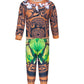 Mavoka Boys Costume Polynesia For Kids Halloween Party Cosplay 9-10Years Brown