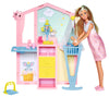 Steffi Love Newborn Baby Room, Pregnant Doll with Baby in The Childrens Room, with Baby Bed, Changing Table, Bath and Accessori
