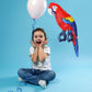 Jet Creations 24 Inflatable Scarlet Macaw Parrot Red, Yellow, Blue Animal Figure for Decor, Play, Livestock Party, Birthday,Kids