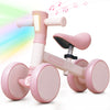 Syncfun Led Baby Balance Bike With Music For 1-2 Year Old Boys Girls, Balance Bike With Lights & Sounds, Mini Baby Balance Bike