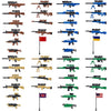 MaozyHomie 44 Pcs  Pack Military 4 Countries  Accessories Toys Military Equipment Battle Blocks Bricks Compatible with Major Brand  3 Years Old and up