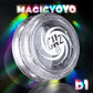 MAGICYOYO D1 Plastic Yoyo for Kids - Responsive 2a Trick, Small, Glitter Crystal