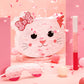 Cat Piñata Cat Birthday Party Supplies Kitty Cat Piñatas For Birthday Party Cat Party Decorations With Blindfold Bat And Confetti For Party Baby Shower Decors, 14.5 X 11.8 X 2.7 Inch, Pink And White