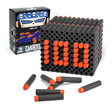 Ekind Standard Darts Refill Pack Compatible For Nerf N-Strike Elite Series Blaster (100 Pcs, Black)