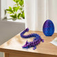 3D Printed Dragon Eggs with Dragon Inside - Fun Fidget Figurine Toys  Easter Basket Stuffers Surprise Mystery Crystal Printing Dragon Egg mature-themed Home Office Desk Decor Toy Gifts (Laser Purple)