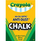 Crayola Nontoxic Anti-Dust Chalk, White, 12 Sticks/Box (50-1402) (3 Pack)