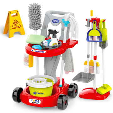 Deao Toddler Cleaning Set,Kids Cleaning Toy Cleaning Set For Toddlers Girl And Boys, Kids Role Play Cleaning Set For 3 4 5 6 7 8